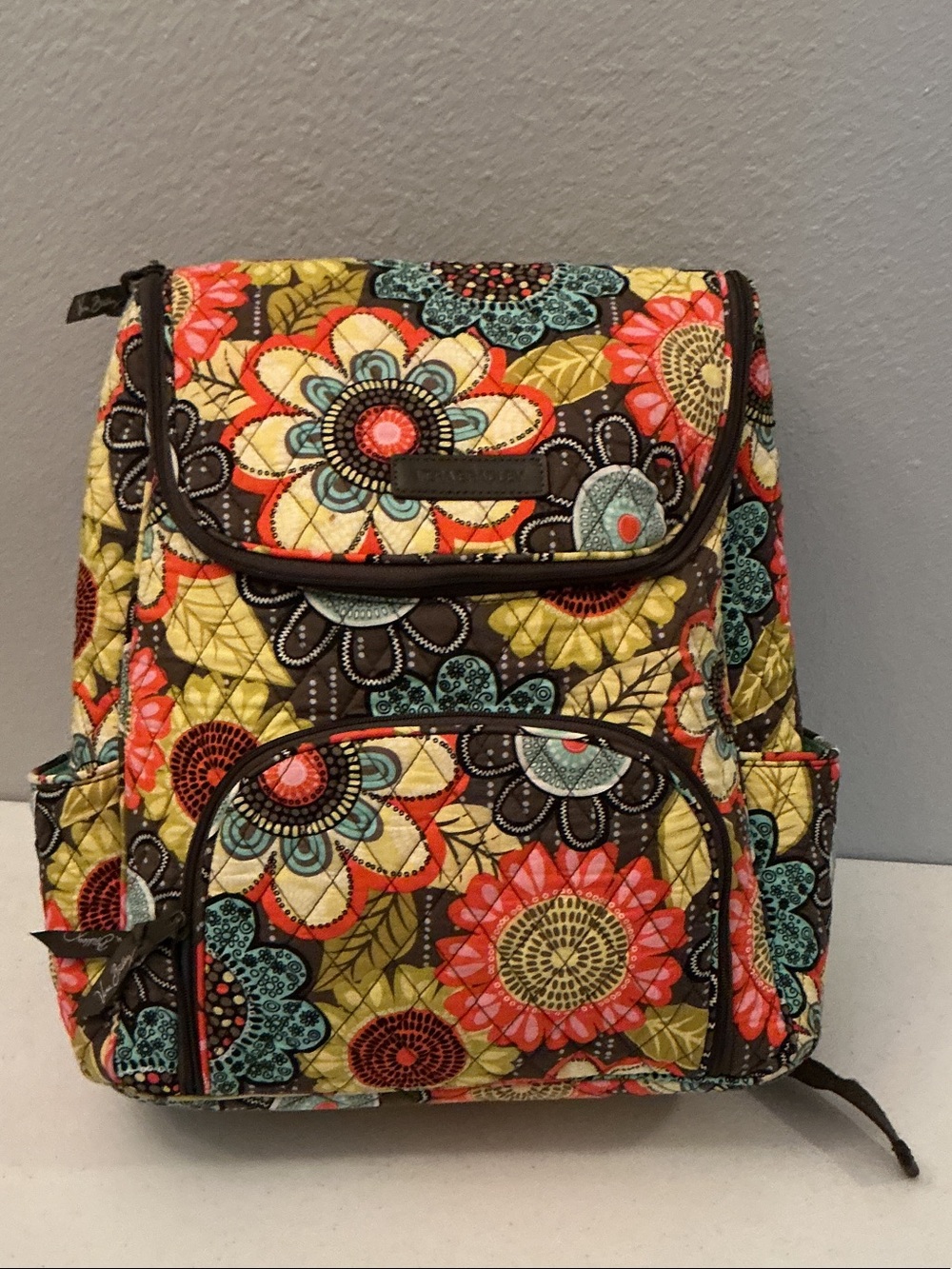 Retired Vera Bradley Flower Shower Daypack